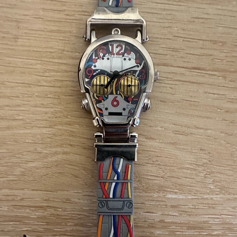 Star Wars Episode I C-3PO Watch Wired Droid Face Vintage 1999 Lucasfilm - Picture 4 of 7